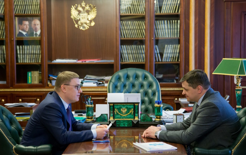 Председатель Федерации профсоюзов Олег Екимов встретился с губернатором области Алексеем Текслером